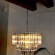 Chandelier Murano iridescent glass Venini, 3 levels, Italy, 1960