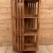 rotating library in Burmese teak