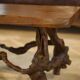 Brutalist side table/coffee table in elm from the 1950s.