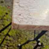 Antique bistro table with marble top