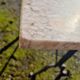 Antique bistro table with marble top