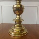 Large gilded bronze lamp