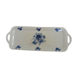 Presentation tray in blue and white Baudour porcelain