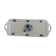 Presentation tray in blue and white Baudour porcelain