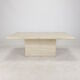 Italian travertine coffee table, 1980s