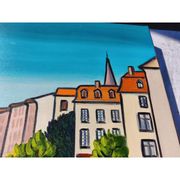 Huile sur toile d'H.Rivoire "Bergerac"