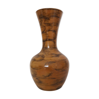 Ochre ceramic vase