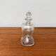 Danish Vintage Glass Kluk Kluk Bottle with Crown Glass Stopper from Holmegaard, 1970s