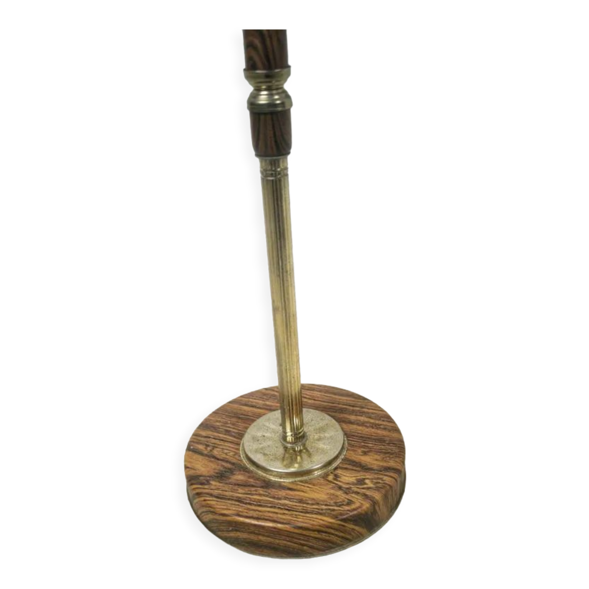 Ashtray on foot metal wood effect