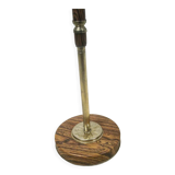 Ashtray on foot metal wood effect