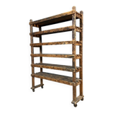 Old wooden shelf from a shoemaker.