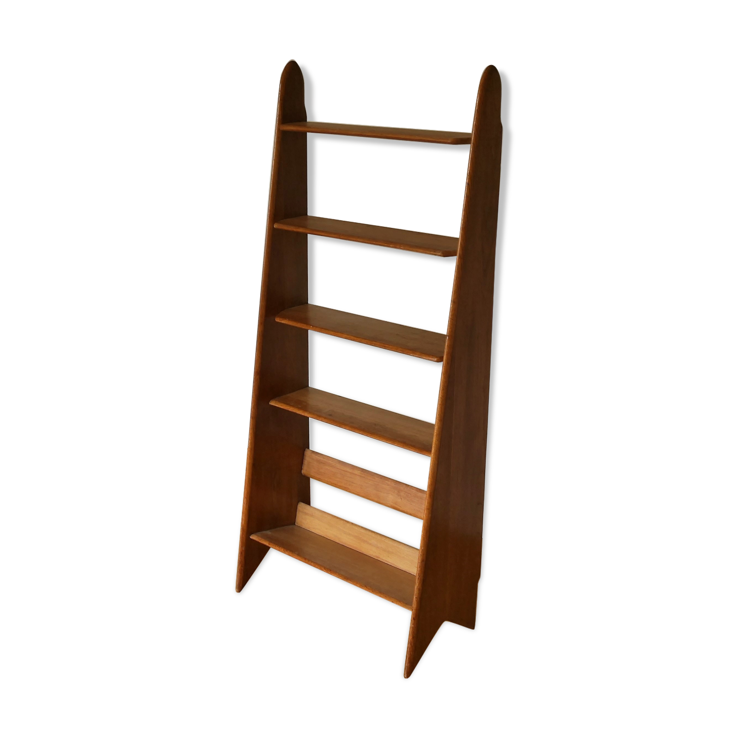 Solid oak shelf, Pierre Cruege 1950