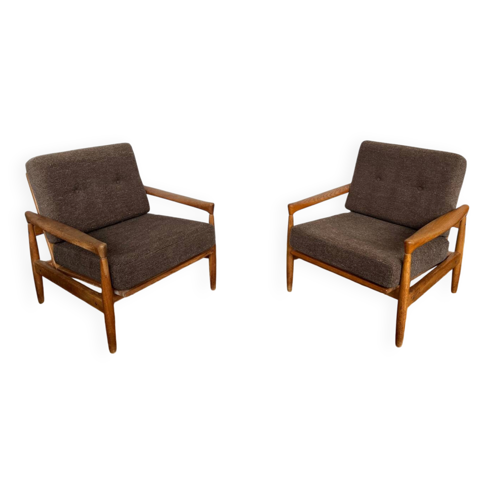 Pair of Scandinavian armchairs by Erik Wørtz for Möbel-Ikea, 1960