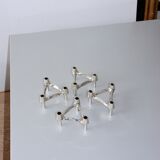 Set of 4 modular Nagel candlesticks from the 70s