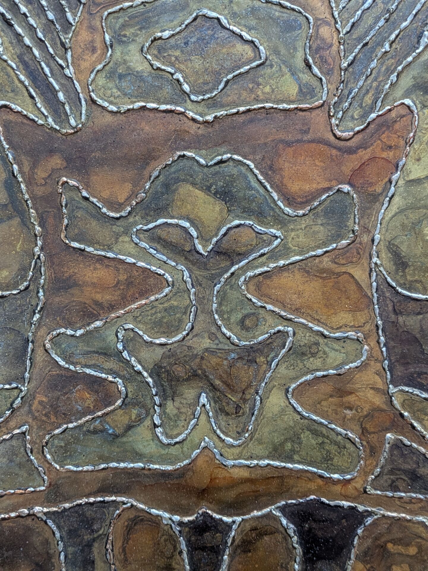 Large brutalist wall panel