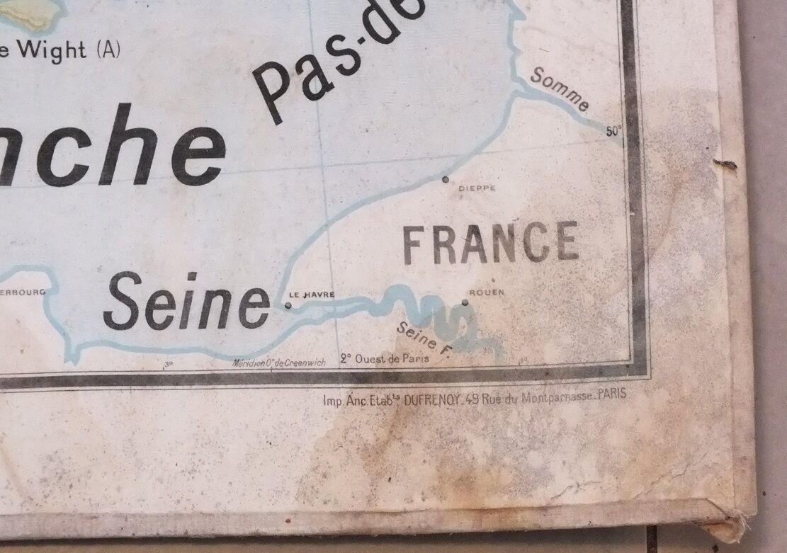 School map Vidal-Lablache No. 28 British Isles