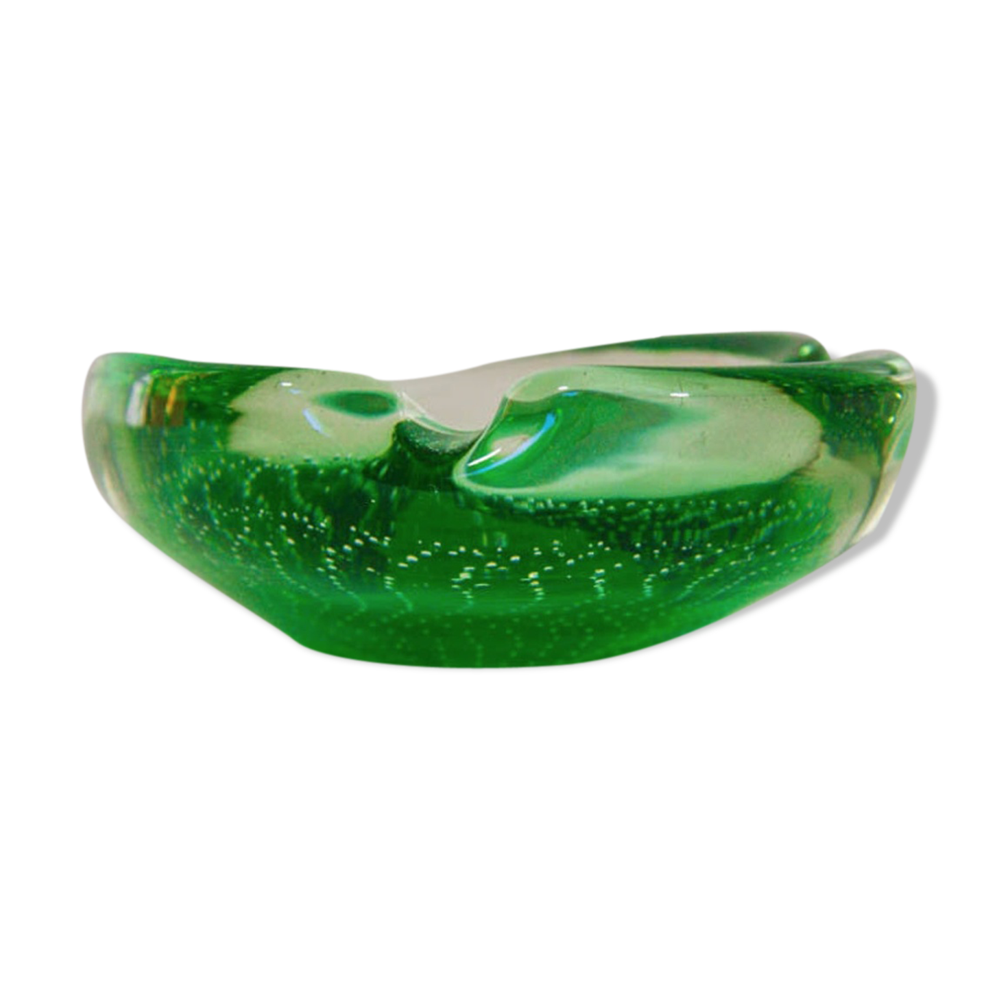 Murano glass art ashtray
