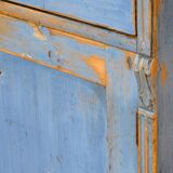 Armoire de cuisine en pin massif, années 1900