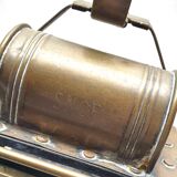 Old lamp in acetylene sncf station master ets albert butin railway
