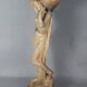 Sculpture céramique Femme et cruche ceinture opale Goldscheider vers 1900, 60 cm C155