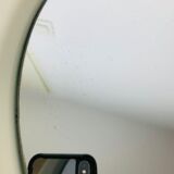 Mirror space age square plastic white 44 x 44 cm