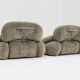 Vintage Adriano Piazzesi Okay armchairs 1970s Italy, set of 2