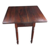 Antique oak folding side table