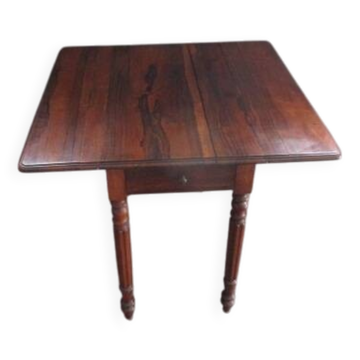 Table d'appoint rebords rabattable ancienne en chêne