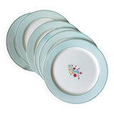 Set of 6 HBCM dessert plates, Marlaine model