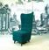 Italian high-back Slipper side chair attributed to Paolo Buffa, 1950s