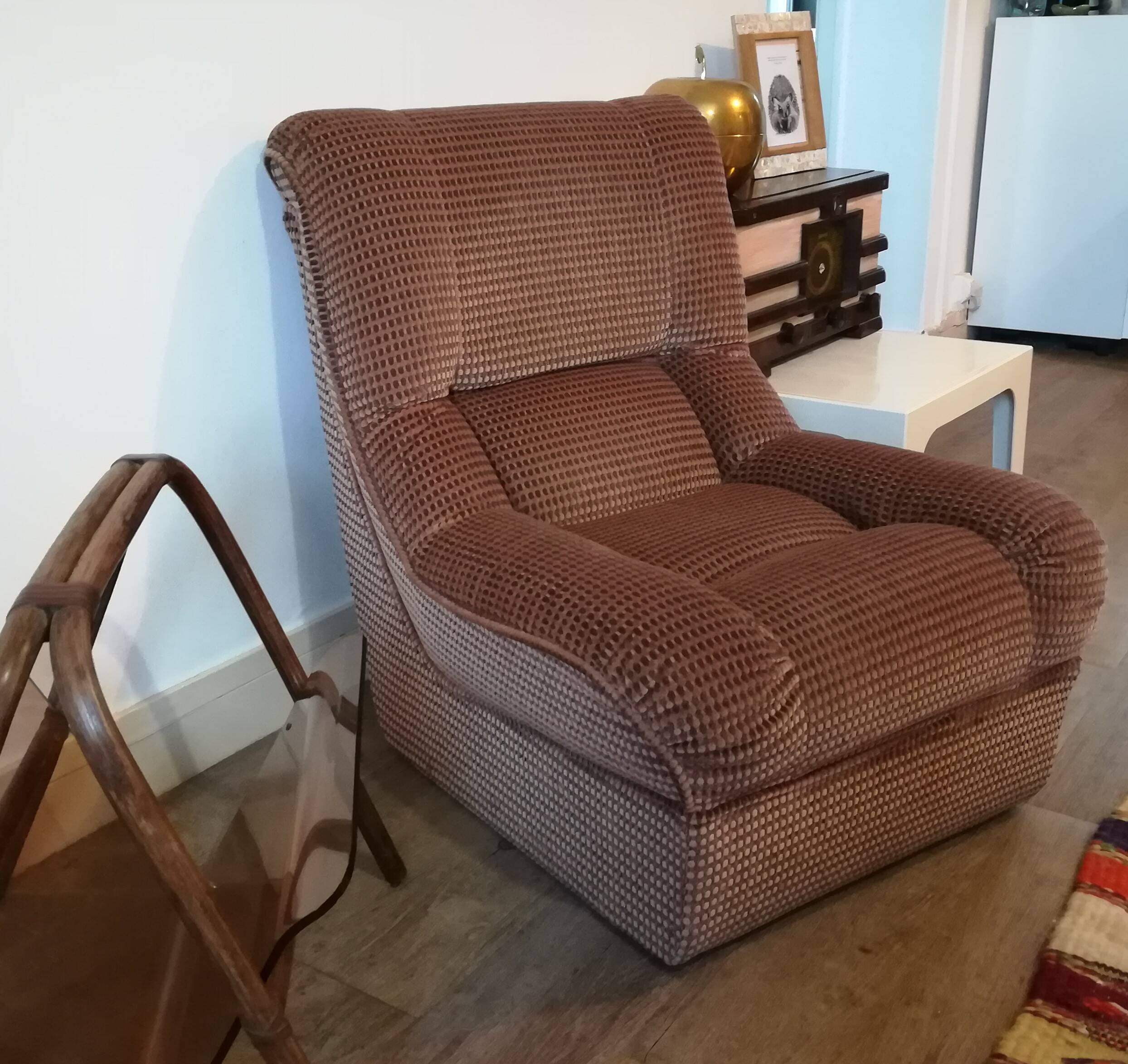 vintage velvet heater from the 70s and 80s