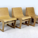 Beech Plywood Bench Symposio by René Šulc for TON, 2010s