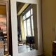 White wooden mirror 245 x 125 cm