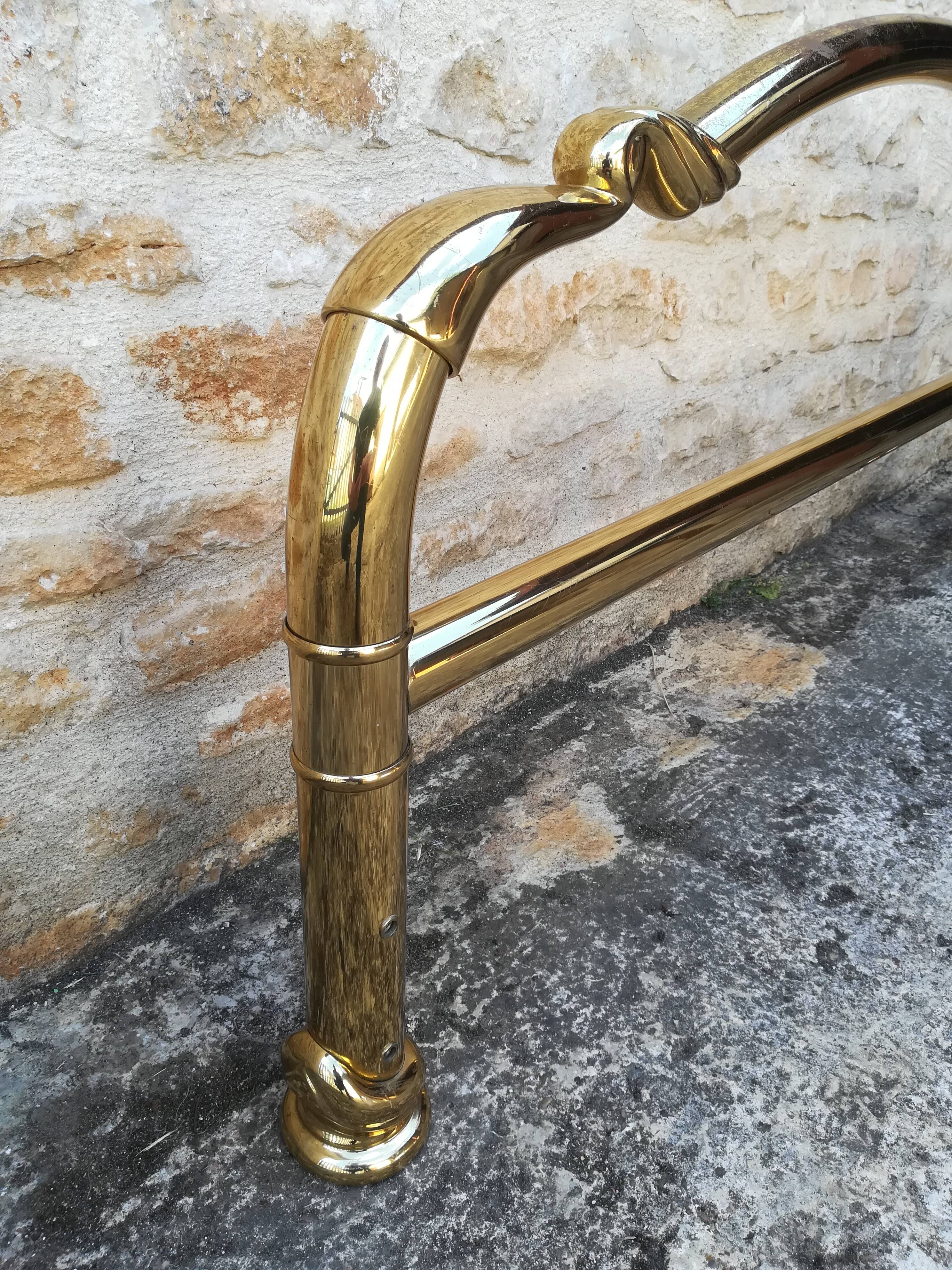 brass bed