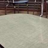 Set of 9 chairs in multicolored formica