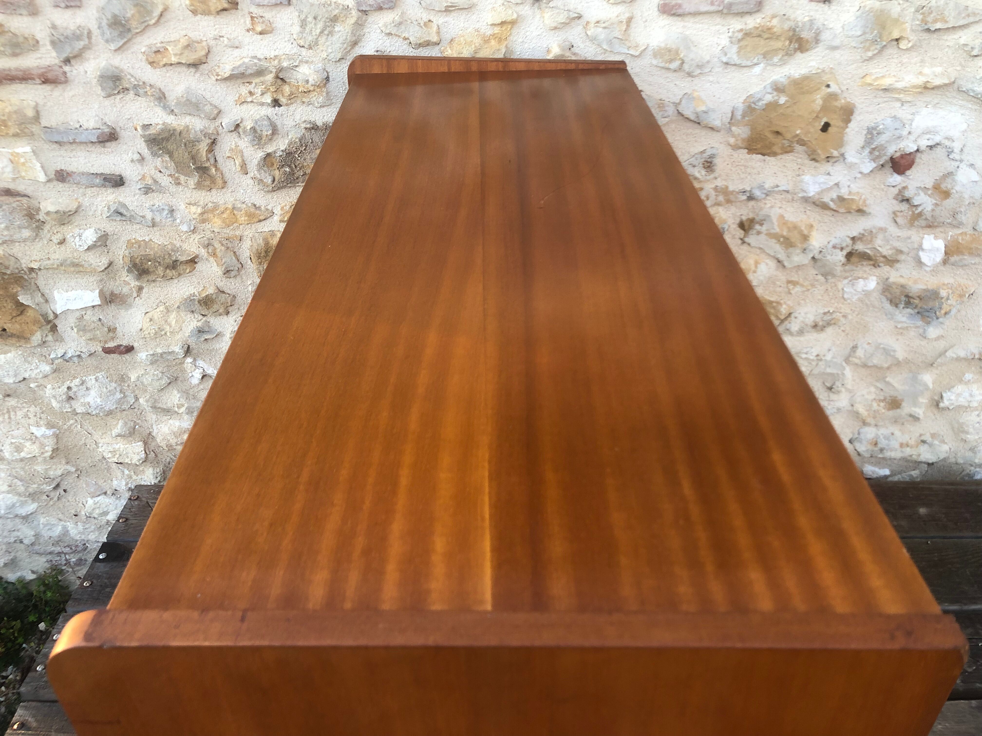 Scandinavian chest of drawers with 4 drawers and storage, circa 60's