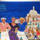 Cinema poster "Three of the Canebière" Marseille 120x160cm 1956