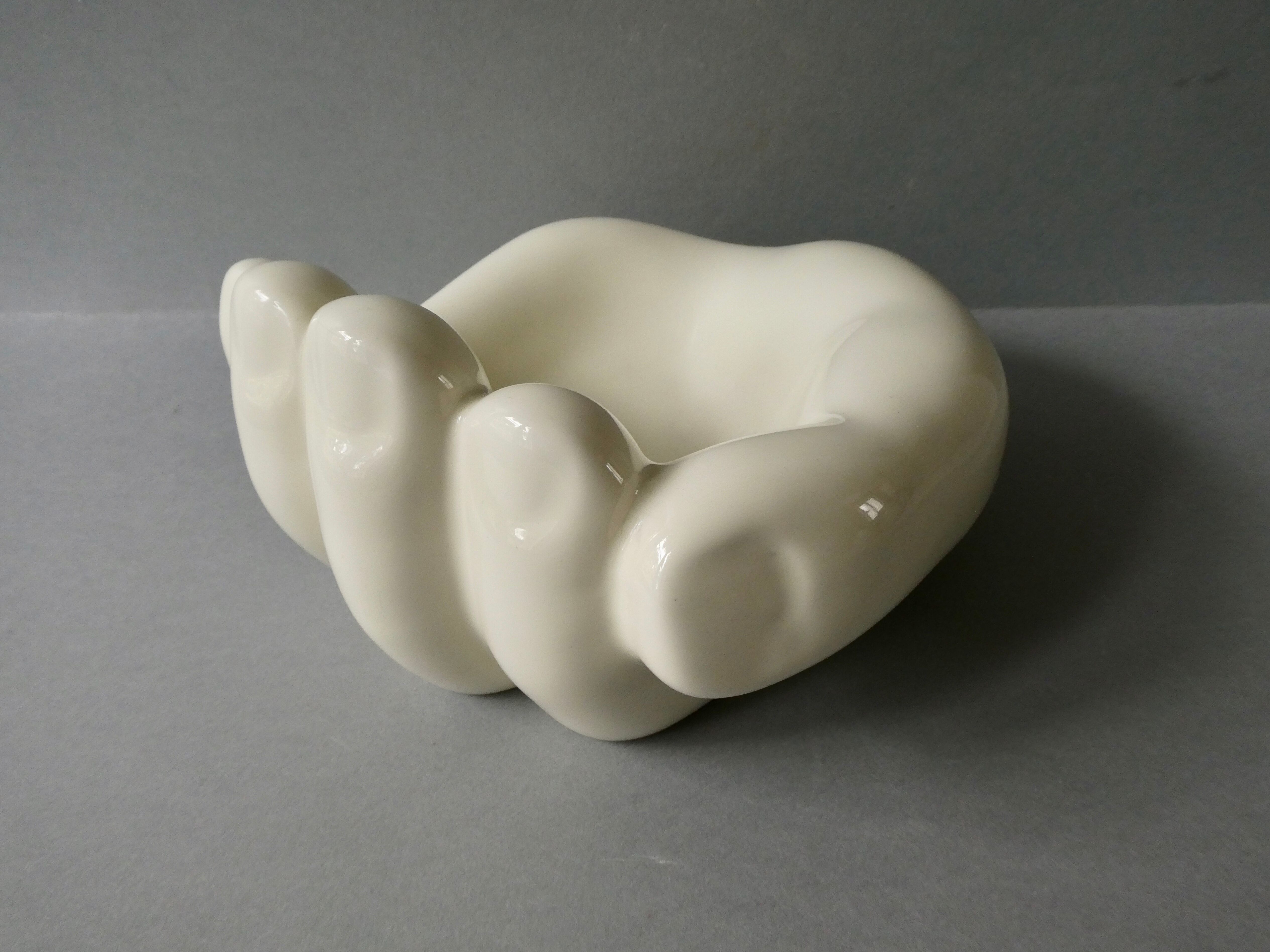 Ceramic vacuum, hand shape, 70s