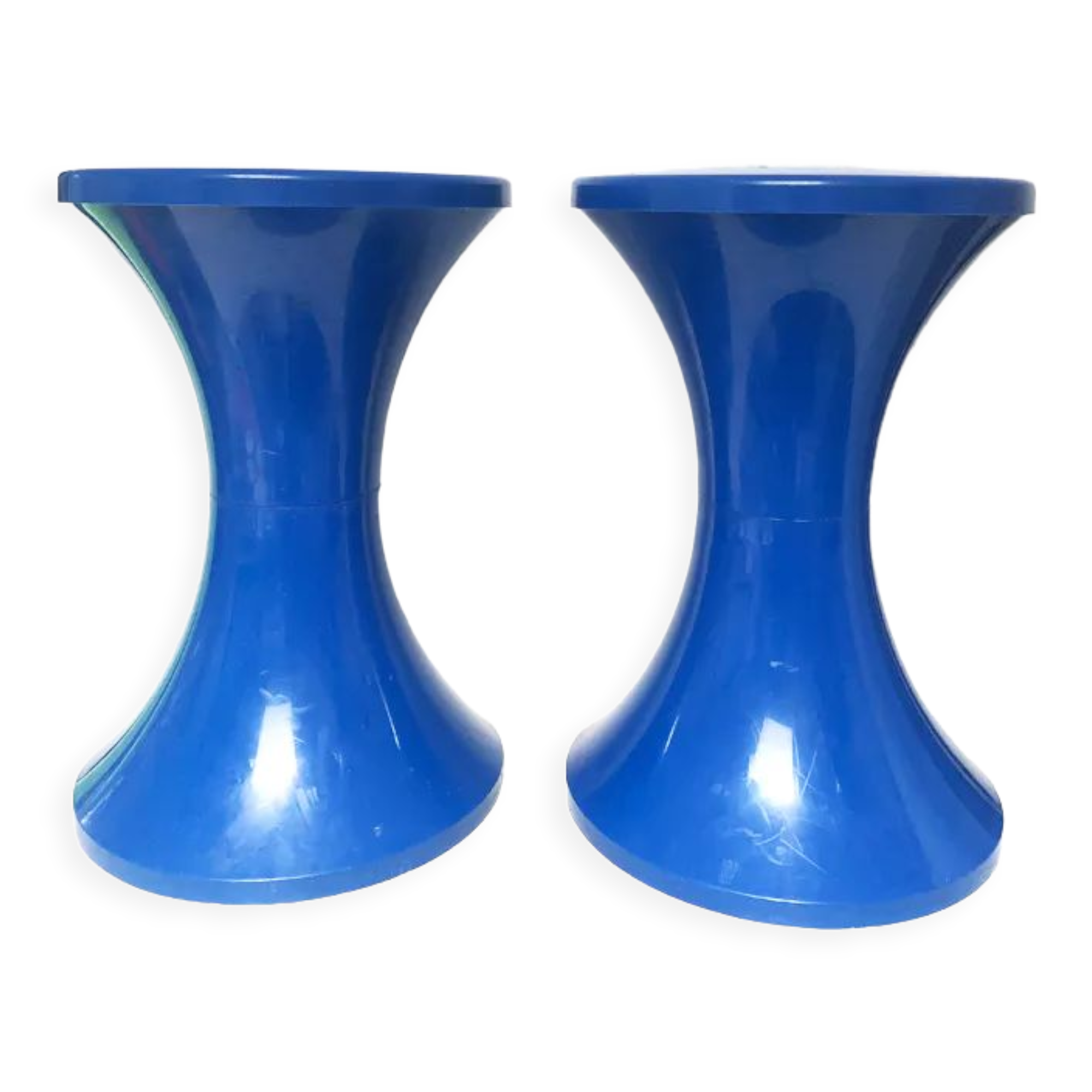 Stools "Tam Tam" blue stamp, 1970