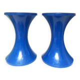 Stools "Tam Tam" blue stamp, 1970