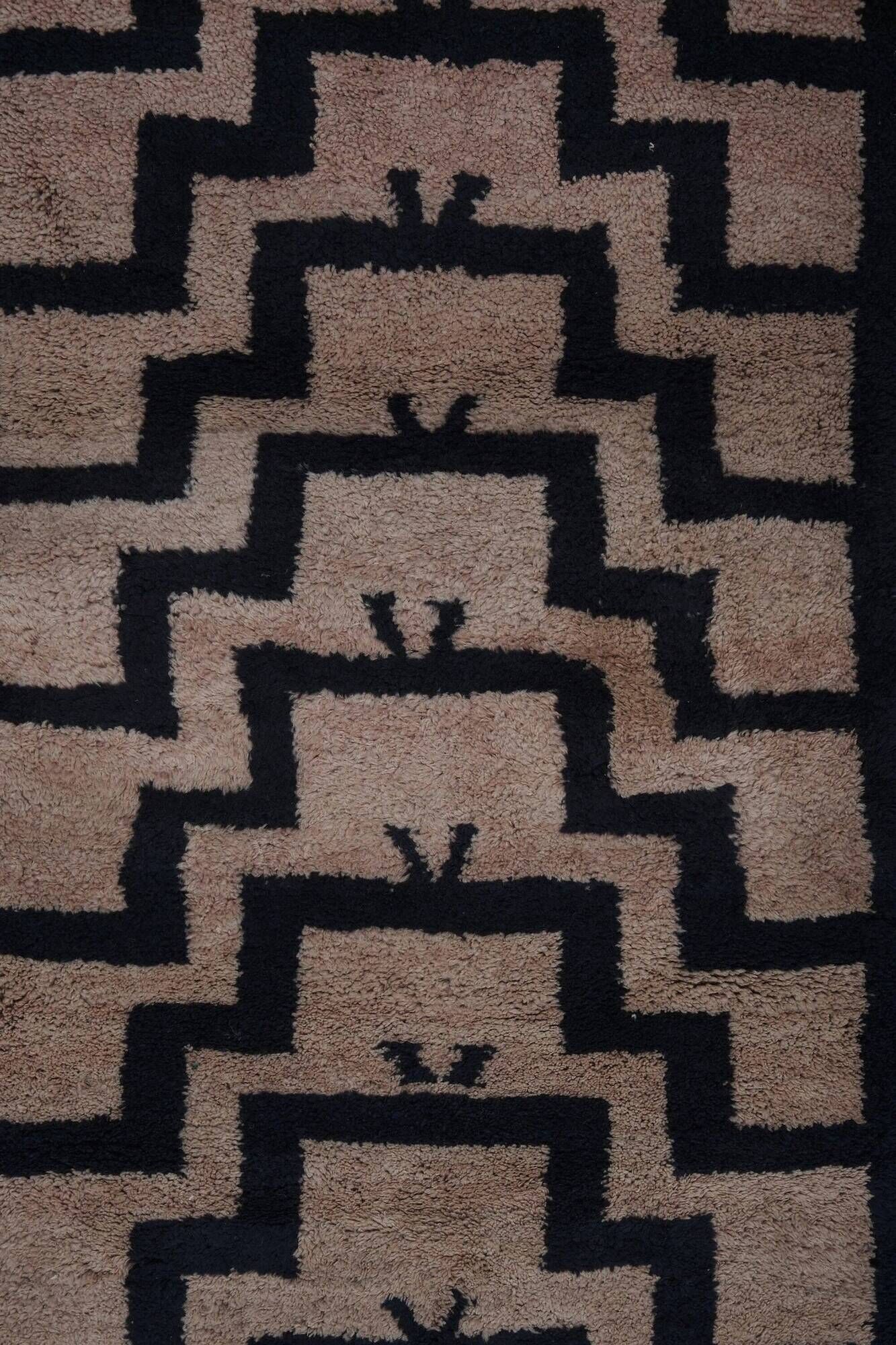 Vintage Turkish rug handmade 94x190 cm