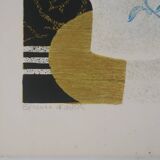 Yves Ganne: Still Life with Pears, original signed lithograph