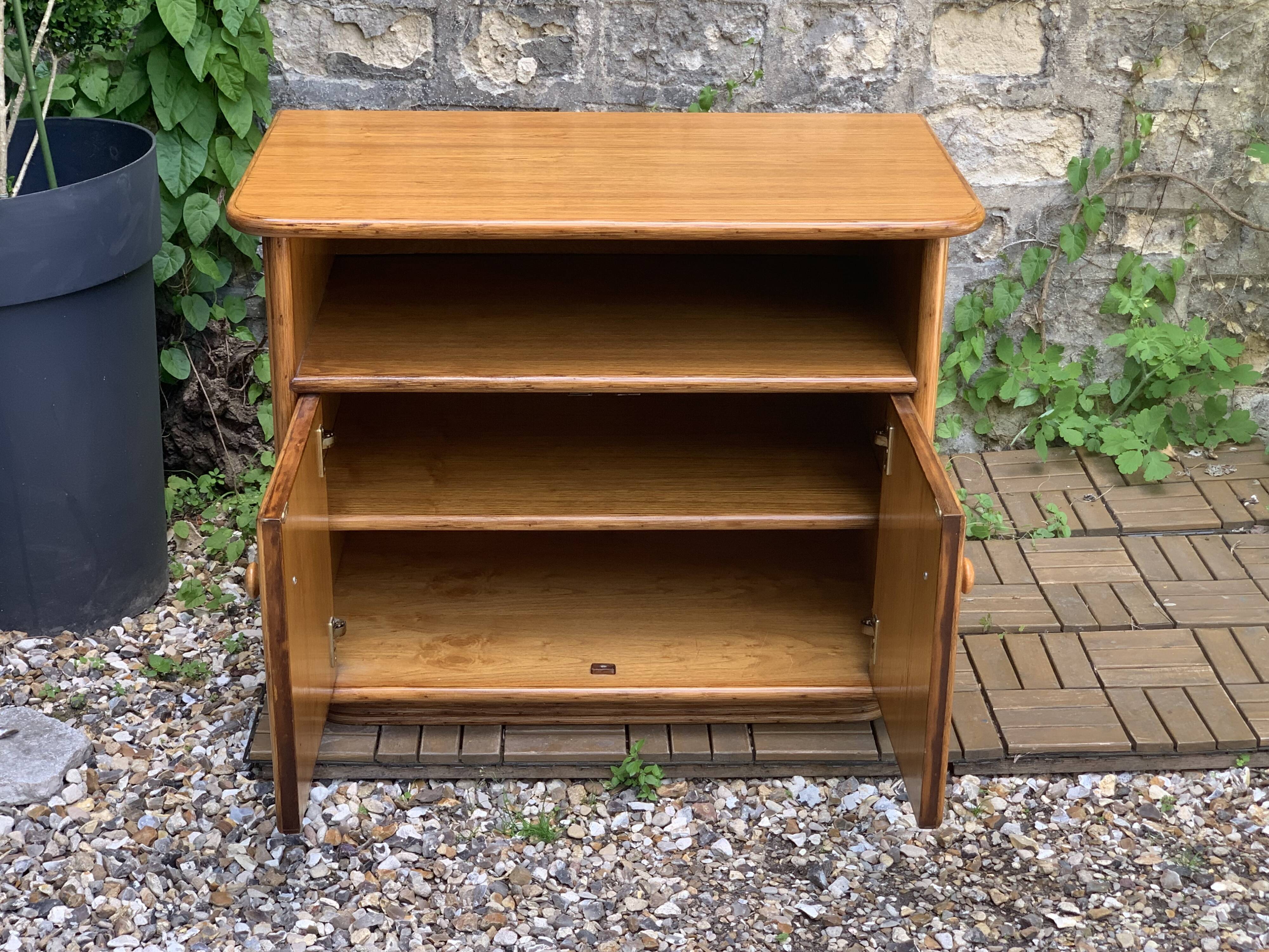 Oak rattan and woven wicker furniture 1980