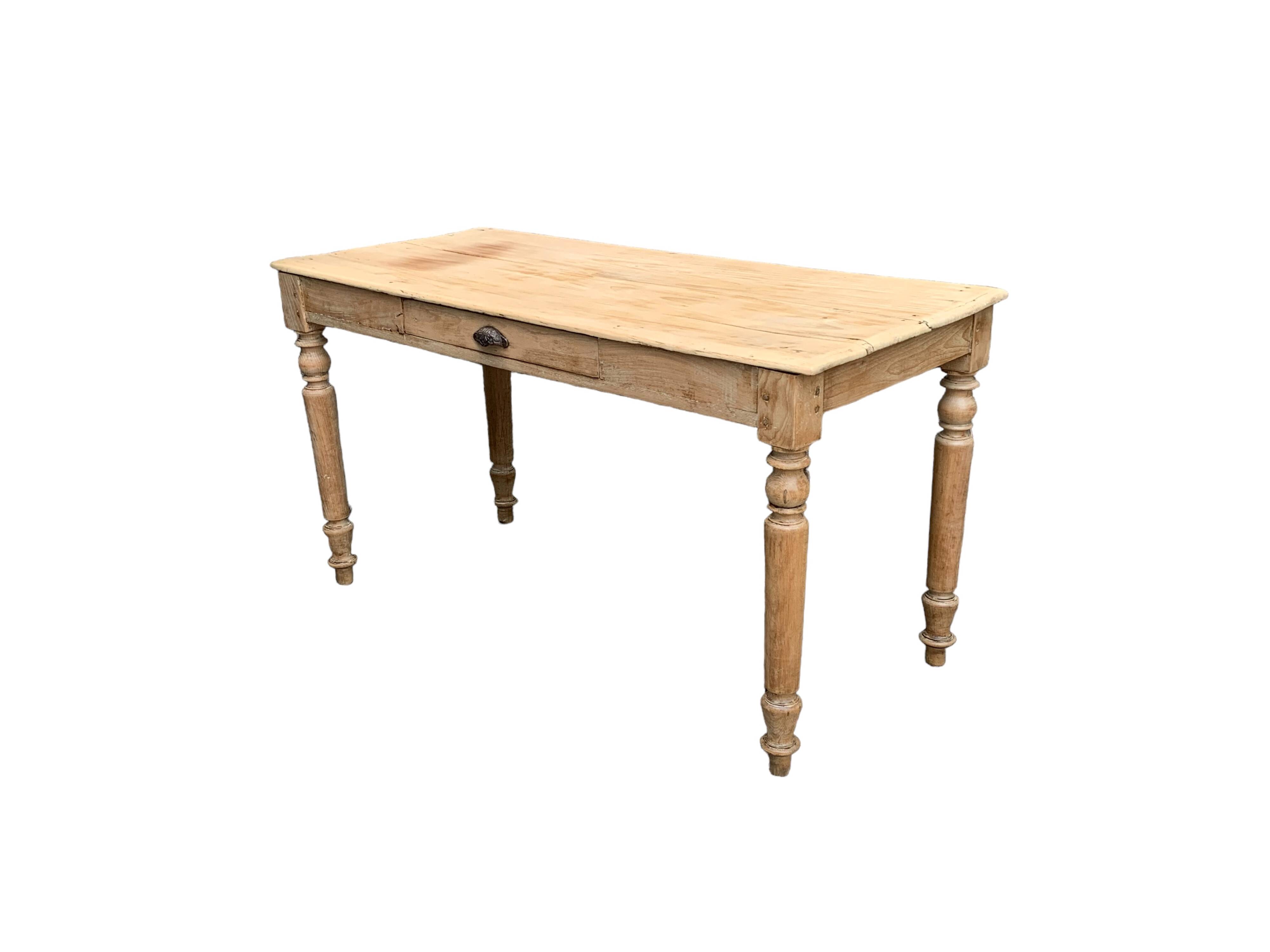 Raw wood farm table 1920