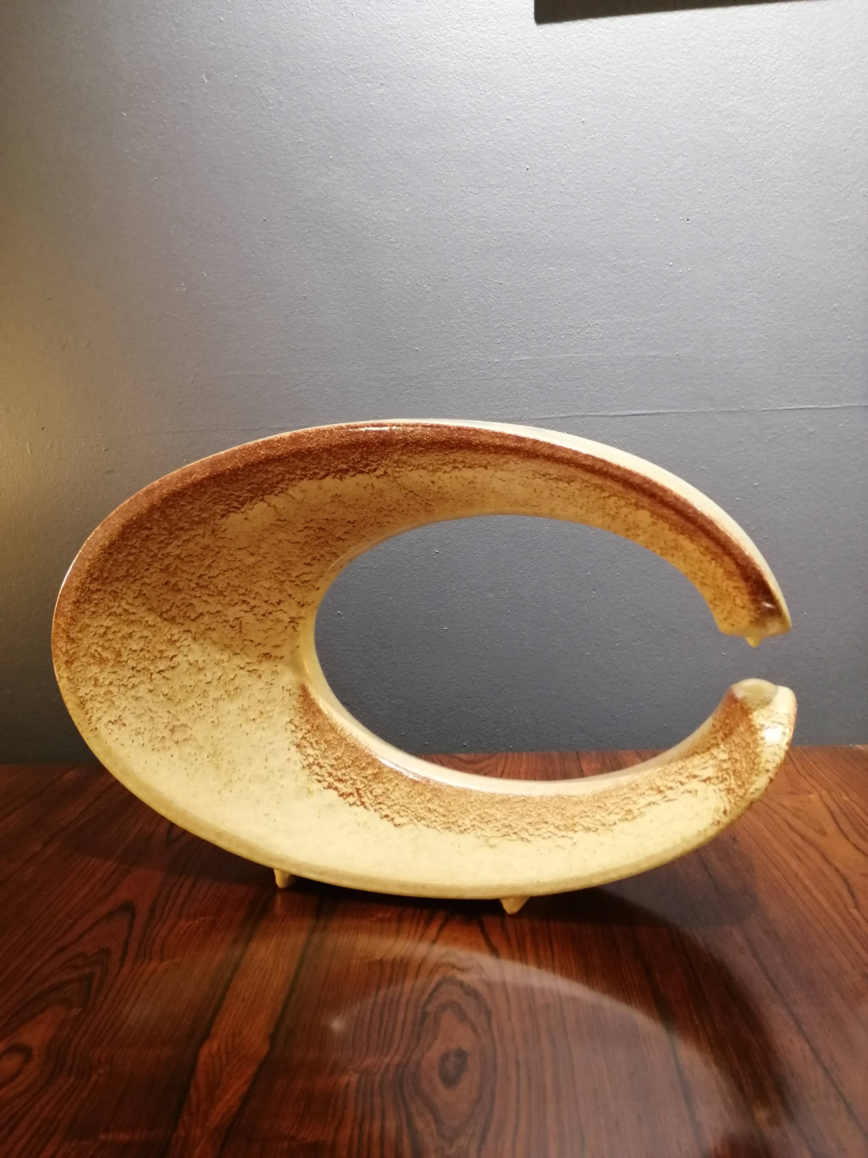 Vase de Roberto Rigon pour Bertoncello Ceramics, Italie, années 60