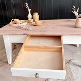 White farmhouse coffee table
