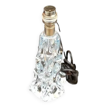 Lamp base (large model) transparent glass 1950s