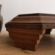 Mirror underside in solid wood art deco
