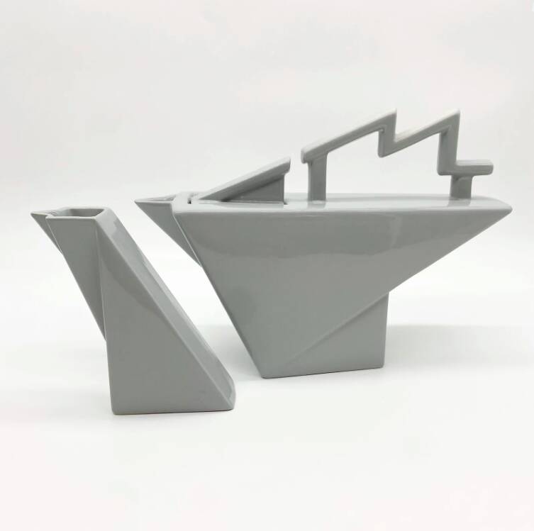 Teapot and milk jug, Pierre Casenove for Studio Salins, 1980s