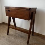 Ancien meuble de couture en bois vintage